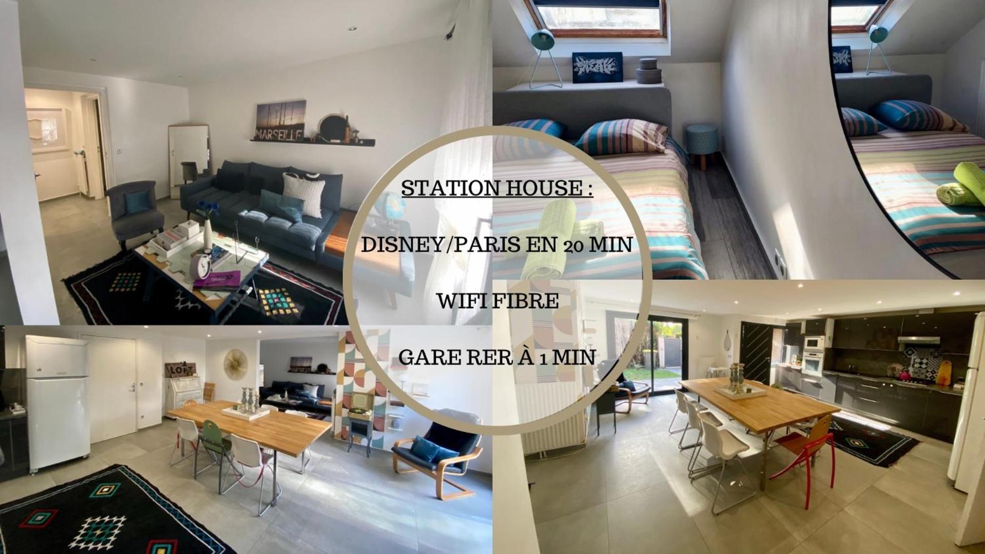 Station House - Maison Entre Disneyland Et Paris Руасси-ан-Бри Экстерьер фото